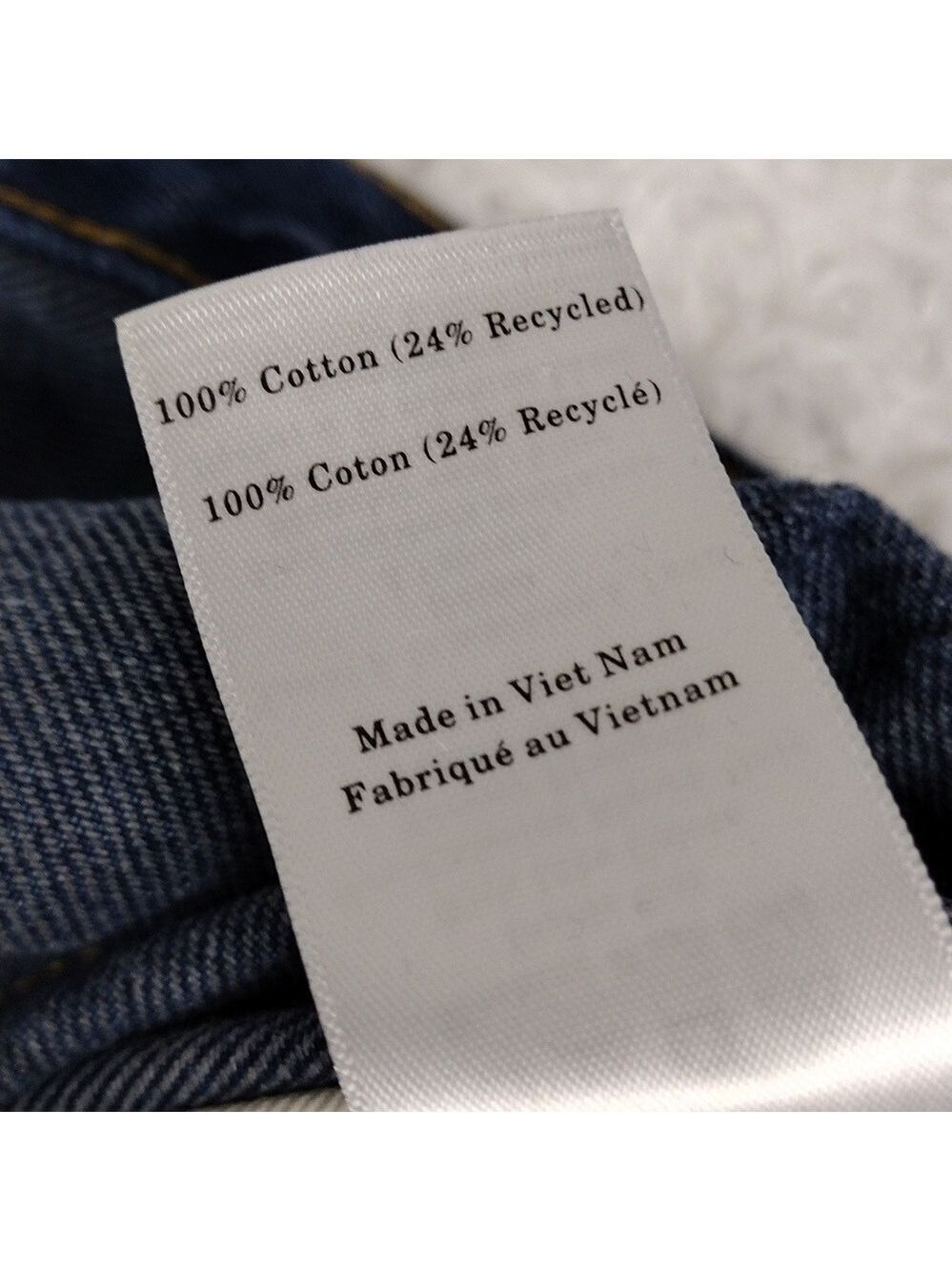 Everlane Cinched Utility Jean Blue Medium Wash High Rise Straight Leg Jean - Picture 8 of 15